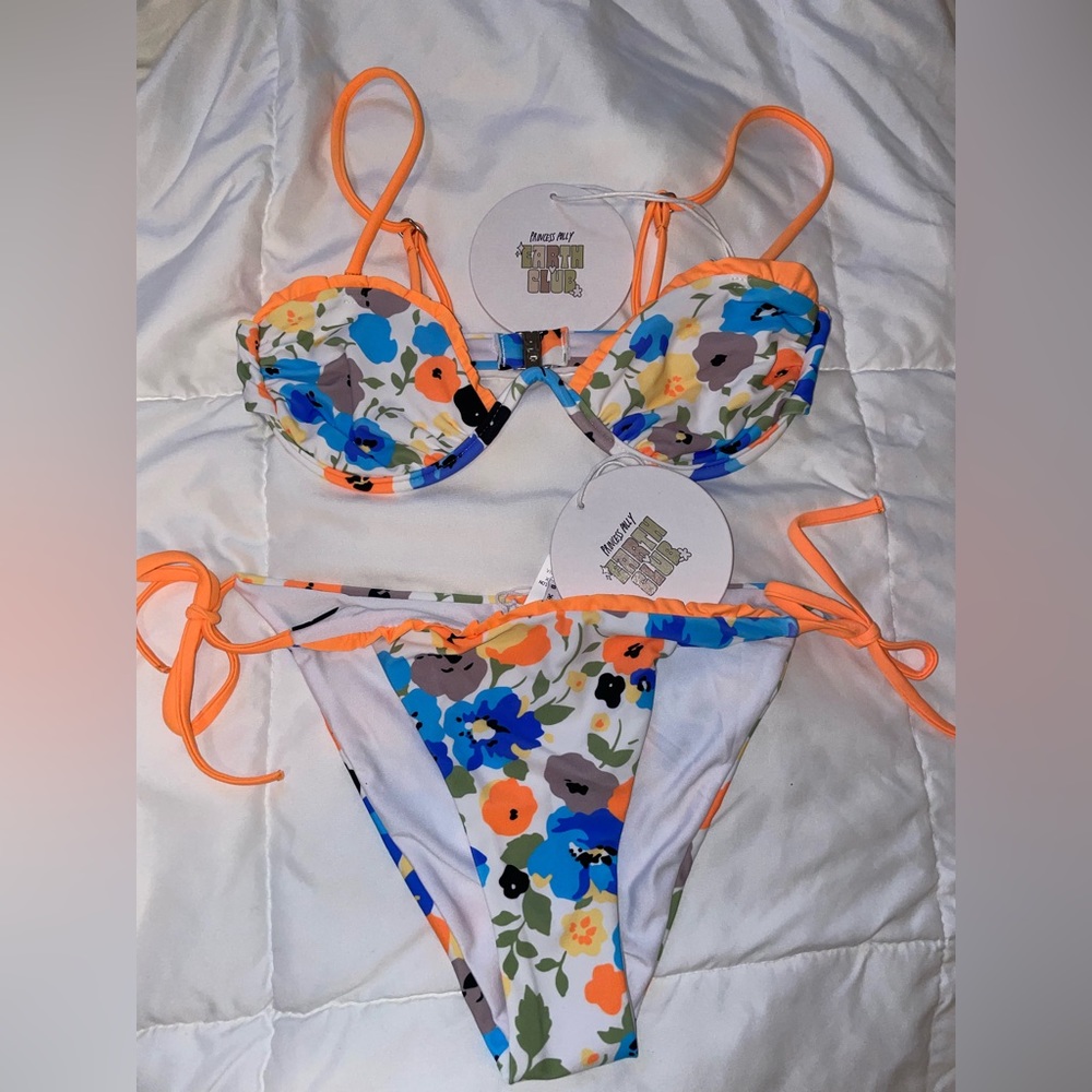 Princess Polly Recycled Nylon Zari Bikini Top and Bottoms